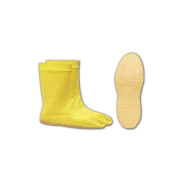 Dunlop Boot Covers, Rubber, Yellow, L 97591-L | Zoro